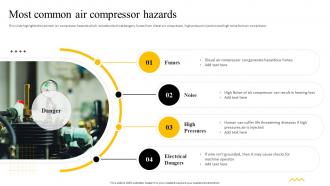 Recommended Practices For Workplace Safety Most Common Air Compressor Hazards