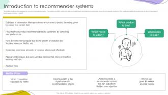 Recommender Systems IT Introduction To Recommender Systems Ppt Styles Show