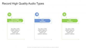 Record High Quality Audio Types In Powerpoint And Google Slides Cpb