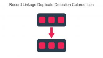 Record Linkage Duplicate Detection Colored Icon In Powerpoint Pptx Png And Editable Eps Format