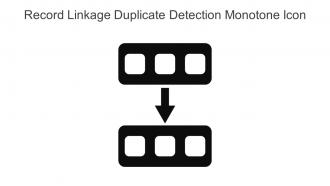 Record Linkage Duplicate Detection Monotone Icon In Powerpoint Pptx Png And Editable Eps Format