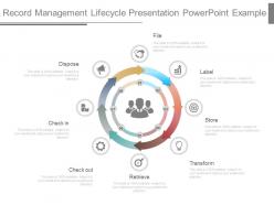 Record management lifecycle presentation powerpoint example