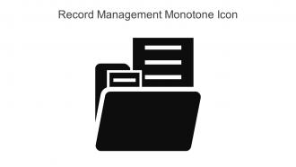 Record Management Monotone Icon In Powerpoint Pptx Png And Editable Eps Format