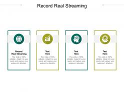 Record real streaming ppt powerpoint presentation icon tips cpb