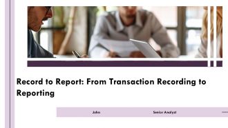 Record To Report From Transaction Recording To Reporting PPT Sample AT