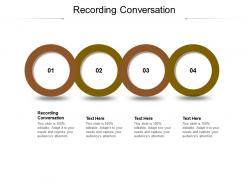 Recording conversation ppt powerpoint presentation gallery topics cpb