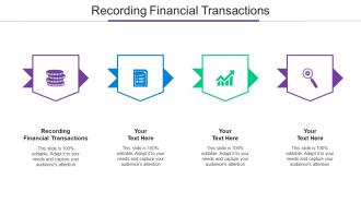 Recording Financial Transactions Ppt Powerpoint Presentation Show Pictures Cpb