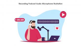 Recording Podcast Audio Microphone Illustration