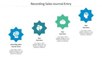 Recording Sales Journal Entry Ppt Powerpoint Presentation Show Templates Cpb