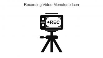 Recording Video Monotone Icon In Powerpoint Pptx Png And Editable Eps Format