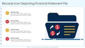 Records Icon Depicting Financial Statement File