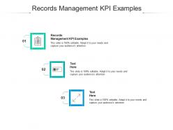 Records management kpi examples ppt powerpoint presentation file sample cpb