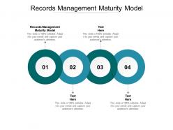 Records management maturity model ppt powerpoint presentation infographics outfit cpb
