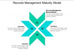Records management maturity model ppt powerpoint presentation layouts background cpb
