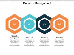 Records management ppt powerpoint presentation professional graphics cpb