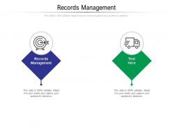 Records management ppt powerpoint presentation slides designs cpb