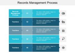 Records management process ppt powerpoint presentation professional tips cpb