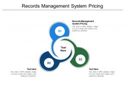Records management system pricing ppt powerpoint presentation show infographics cpb