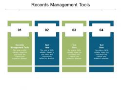 Records management tools ppt powerpoint presentation clipart cpb