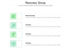 Recovery group ppt powerpoint presentation infographic template designs download cpb