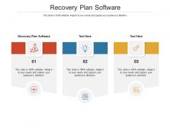 Recovery plan software ppt powerpoint presentation ideas example topics cpb