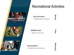 Recreational activities m3115 ppt powerpoint presentation file graphic tips