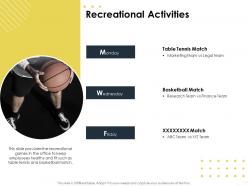 Recreational activities match m1648 ppt powerpoint presentation layouts pictures