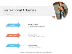 Recreational activities office fitness ppt background