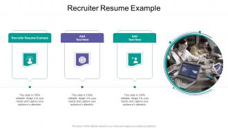 Recruiter Resume Example In Powerpoint And Google Slides Cpb