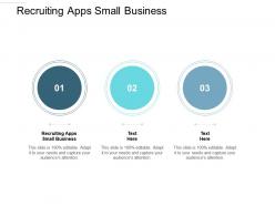 Recruiting apps small business ppt powerpoint presentation gallery designs cpb