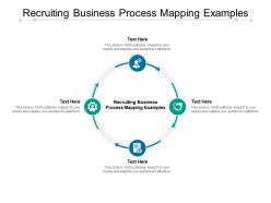 Recruiting business process mapping examples ppt powerpoint presentation pictures diagrams cpb