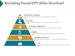 Recruiting funnel ppt slides download