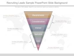 Recruiting leads sample powerpoint slide background