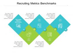 Recruiting metrics benchmarks ppt powerpoint presentation styles influencers cpb
