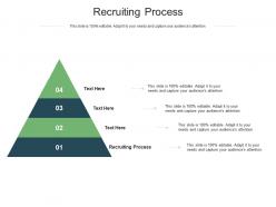 Recruiting process ppt powerpoint presentation ideas information cpb