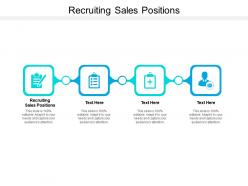 Recruiting sales positions ppt powerpoint presentation model master slide cpb