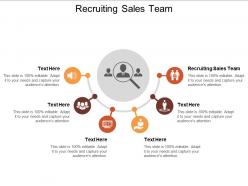 Recruiting sales team ppt powerpoint presentation layouts images cpb
