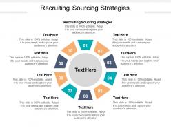 Recruiting sourcing strategies ppt powerpoint presentation styles good cpb
