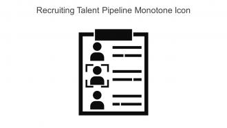 Recruiting Talent Pipeline Monotone Icon In Powerpoint Pptx Png And Editable Eps Format