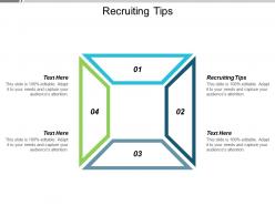 Recruiting tips ppt powerpoint presentation slides show cpb