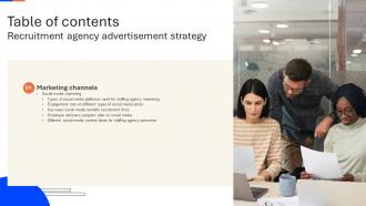 Recruitment Agency Advertisement Strategy Table Of Contents Strategy SS V