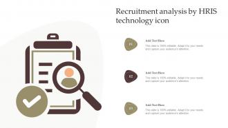 Recruitment Analysis By HRIS Technology Icon