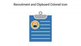 Recruitment And Clipboard Colored Icon In Powerpoint Pptx Png And Editable Eps Format