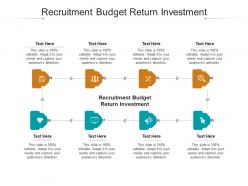 Recruitment budget return investment ppt powerpoint presentation outline inspiration cpb