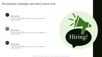 Recruitment Campaign And Talent Search Icon