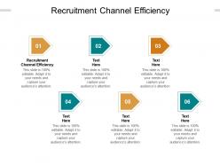 Recruitment channel efficiency ppt powerpoint presentation visual aids slides cpb
