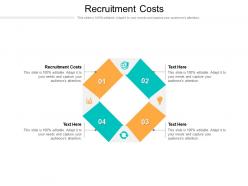 Recruitment costs ppt powerpoint presentation icon example introduction cpb