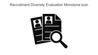 Recruitment Diversity Evaluation Monotone Icon In Powerpoint Pptx Png And Editable Eps Format