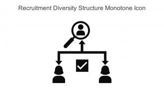 Recruitment Diversity Structure Monotone Icon In Powerpoint Pptx Png And Editable Eps Format