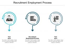 Recruitment employment process ppt powerpoint presentation deck cpb